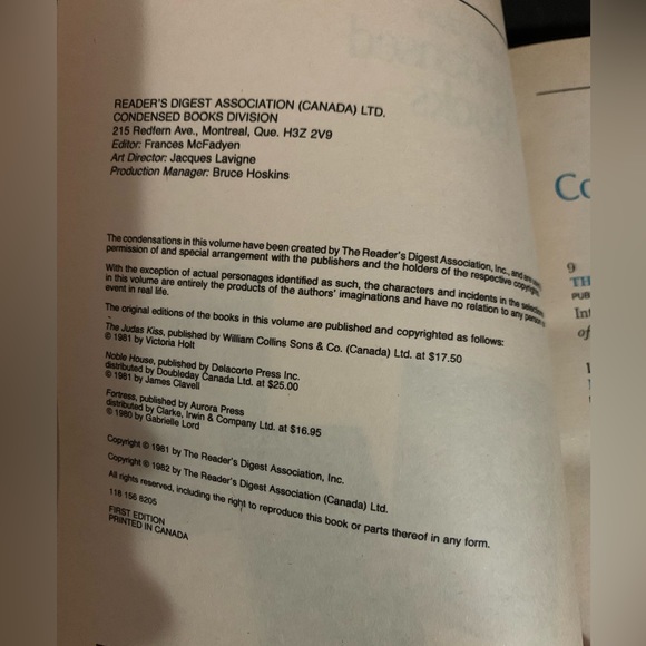 Readers Digest Condensed Books 1961~1962 - Picture 4 of 5